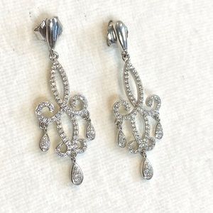 •sterling silver chandelier earrings•